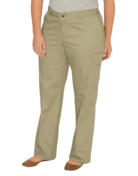Pantaloni cargo da donna taglie forti a gamba dritta e vestibilità comoda
