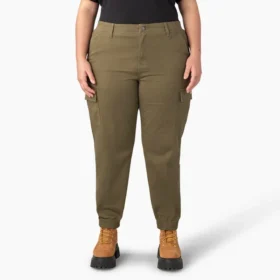 Pantaloni cargo da donna taglie forti a vita alta Pantaloni cargo da donna taglie forti a vita alta