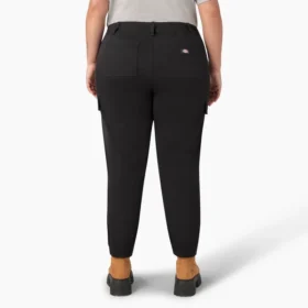 Pantaloni cargo da donna taglie forti a vita alta