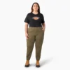 Pantaloni cargo da donna taglie forti a vita alta Pantaloni cargo da donna taglie forti a vita alta