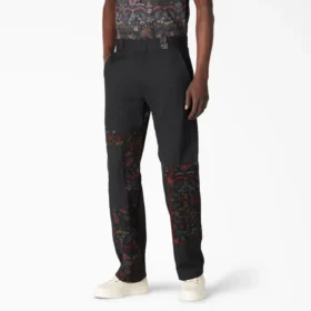 Pantaloni con toppe rivisitati