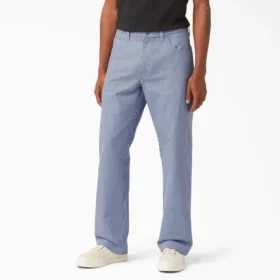 Pantaloni da carpentiere a righe Hickory