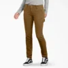 Pantaloni da carpentiere da donna in tela di cotone elasticizzata, vestibilità slim Pantaloni da carpentiere da donna in tela di cotone elasticizzata, vestibilità slim