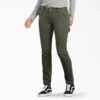 Pantaloni da carpentiere da donna in tela di cotone elasticizzata, vestibilità slim Pantaloni da carpentiere da donna in tela di cotone elasticizzata, vestibilità slim
