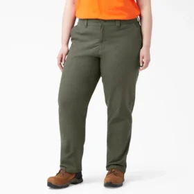 Pantaloni da carpentiere da donna Plus Flex a vestibilità dritta e comoda