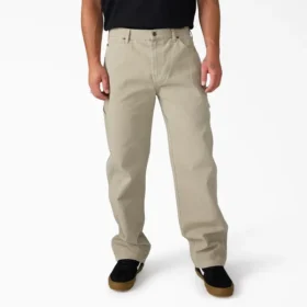 Pantaloni da carpentiere in tela di cotone