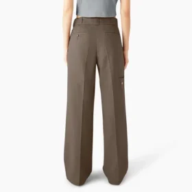 Pantaloni da lavoro a pieghe da donna