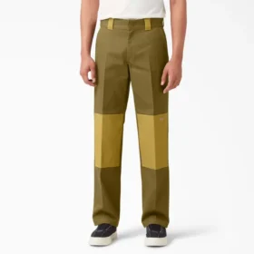 Pantaloni Double Knee a contrasto