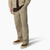 Pantaloni in tela di cotone con doppio rinforzo sulle ginocchia e cuciture a contrasto