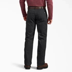 Pantaloni in tela di cotone con vestibilità regolare e Double Knee