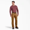 Pantaloni in tela di cotone con vestibilità regolare e Double Knee Pantaloni in tela di cotone con vestibilità regolare e Double Knee