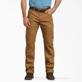 Pantaloni in tela di cotone Flex Regular Fit