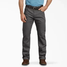 Pantaloni in tela di cotone Flex Regular Fit
