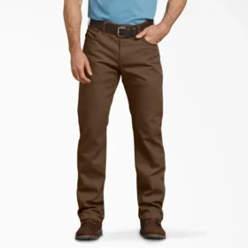 Pantaloni in tela di cotone Flex Regular Fit