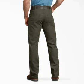 Pantaloni in tela di cotone Flex Regular Fit