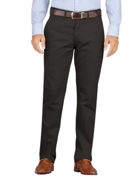Pantaloni kaki slim fit a gamba affusolata e senza pinces Pantaloni kaki slim fit a gamba affusolata e senza pinces