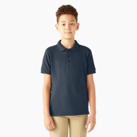 Polo a maniche corte Piqua per bambini in pantaloncini