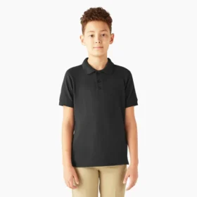 Polo a maniche corte Piqua per bambini in pantaloncini