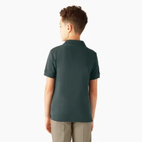 Polo a maniche corte Piqua per bambini in pantaloncini