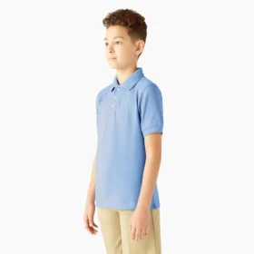 Polo a maniche corte Piqua per bambini in pantaloncini