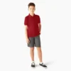 Polo a maniche corte Piqua per bambini in pantaloncini