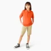 Polo a maniche corte Piqua per bambini in pantaloncini