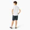 Polo a maniche corte Piqua per bambini in pantaloncini