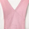 Salopette corte da donna in tela di cotone, 4″