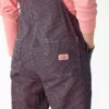Salopette da donna a vita regolare con righe Hickory