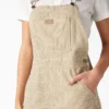 Salopette da donna a vita regolare con righe Hickory