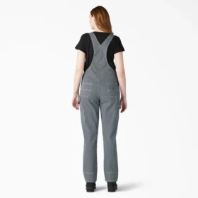 Salopette da donna con vestibilità boyfriend e righe Hickory