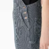 Salopette da donna con vestibilità boyfriend e righe Hickory