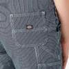 Salopette da donna con vestibilità boyfriend e righe Hickory