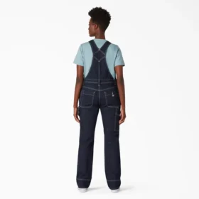 Salopette da donna in denim con doppio rinforzo sulle ginocchia