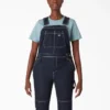 Salopette da donna in denim con doppio rinforzo sulle ginocchia