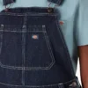 Salopette da donna in denim con doppio rinforzo sulle ginocchia