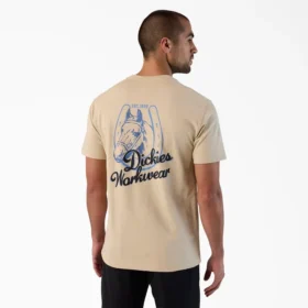 T-shirt con grafica a ferro di cavallo