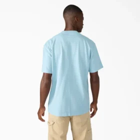 T-shirt con taschino in tessuto pesante dall’effetto vissuto