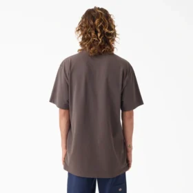 T-shirt con taschino in tessuto pesante dall’effetto vissuto
