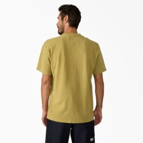 T-shirt con taschino in tessuto pesante dall’effetto vissuto