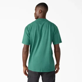 T-shirt con taschino in tessuto pesante dall’effetto vissuto