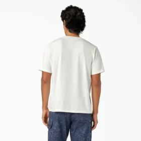 T-shirt con taschino tinta in capo