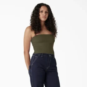 Top a fascia in maglia da donna