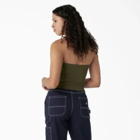 Top a fascia in maglia da donna