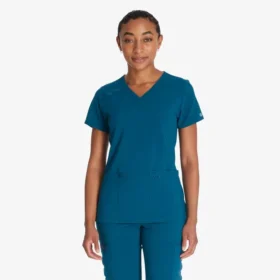 Top da lavoro da donna Eds Essentials con effetto incrociato