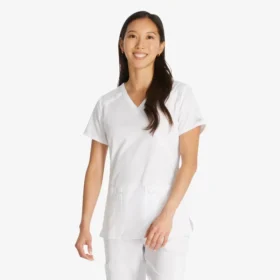 Top da lavoro da donna Eds Essentials con effetto incrociato