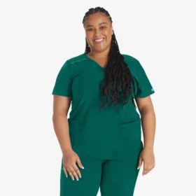 Top da lavoro da donna Eds Essentials con effetto incrociato