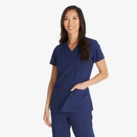 Top da lavoro da donna Eds Essentials con effetto incrociato