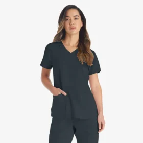 Top da lavoro da donna Eds Essentials con scollo a V