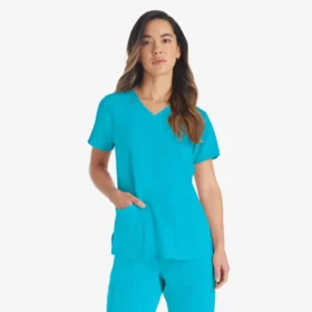 Top da lavoro da donna Eds Essentials con scollo a V